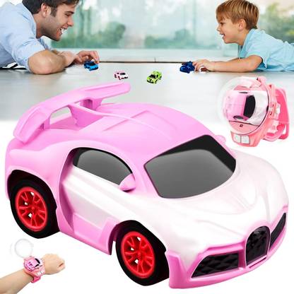 Bestie Toys Buggati Mini Watch Car Remote Control Car For Kids Boys and Girls(Pink)