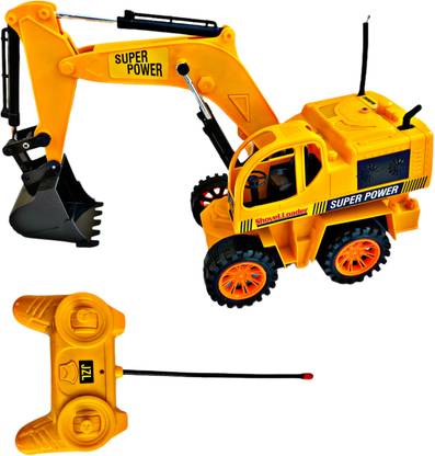 रूहानी टॉयज़ & गिफ्ट गैलरी Remote Control Battery Operated JCB Crane Truck Excavators Construction Vehicle