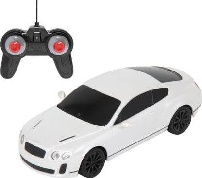 Playzu Remote Control Car White- Grand Tourer R/C 1:24 Scale 27 MHz R/C Car Powerful