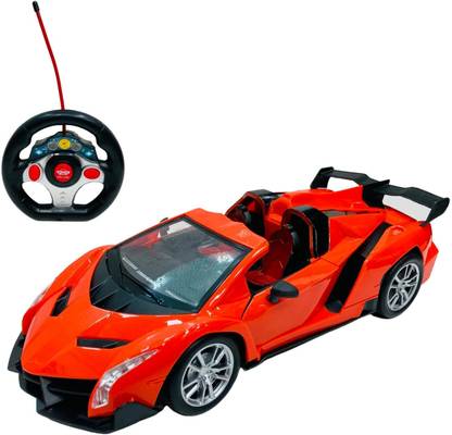 TOY KINGDOM Remote Control RC Car Toys for Kids & Adults with Lights & openable Door