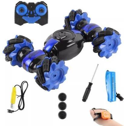 FANSEEKART Hand Gesture Sensor RC Stunt Car Double Sided Rotating Remote Control Car _J4K7