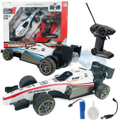 ADM F1 Formula Spray High Speed Racing Remote Control Toy Car, Smoke Spray Light Toy