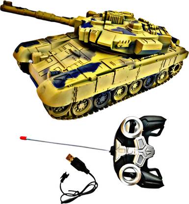 Ruhani Toys & Gift Gallery Moka Remote Control Small Army Tank 360 Degree Rotation
