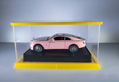 JSD PRO -Elite Collection-Rolls Royce Car Diecast Model 1:32 with Golden Display Case