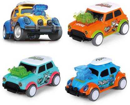 venimall Pack of 2 Bobbing Dancing Car Push and Go Play Set