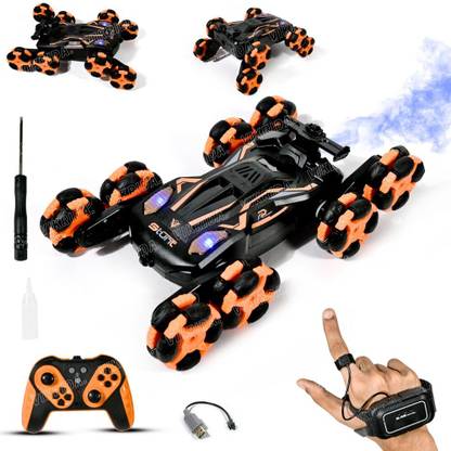 VikriDa Gesture Sensing Stunt Rc Cars, 8Wd Rechargeable Racing Drift Double-Sided Car