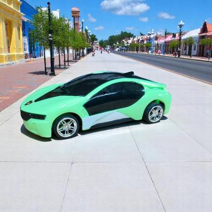 Gurukrupa Guru Krupa 3D Remote Control Car, RC, USB Charging - Green