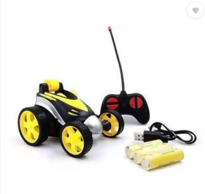 Tenmar Stunt Vehicle 360°Rotating Rolling Electronic Radio Stunt_38 (Yellow)