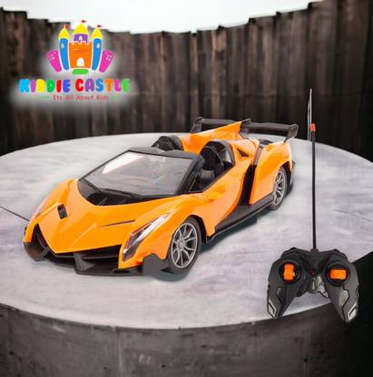 किडी कैसल 1:16 Remote Control 4 Function Racing Car with Chargeable Batteries