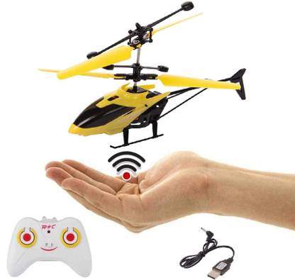kiroq Remote Control Helicopter Toy, Exceed Flying Infrared Hand Sensor With 3D Light