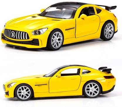 MTOYS Yellow Mercedes-Benz Model Toy Car - Realistic Design for Play and Display