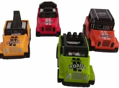 Upam Model Die Cast SUV Set [Metal 4 in 1 Jeep car Toy Set for Kids [4 in 1]