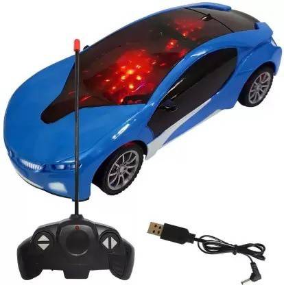 Amaflip Remote Control Chargeable 3DFamous Car with Flashing Light Radio