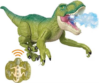 KTRS Remote control Dinosaur Rc Electric walking touch sensing light music spray