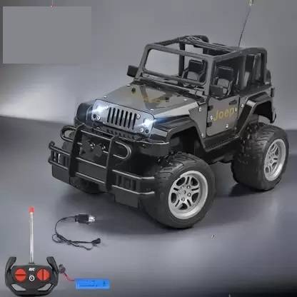 BALLU TOYS Metal 4Wd Off-Road High Speed RC Jeep 1:18 With Chargeable Battery (Multicolor)