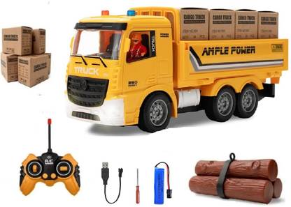IndusBay 6 CH Rechargeable Remote control RC Cargo CarrierTruck with Head light & Music