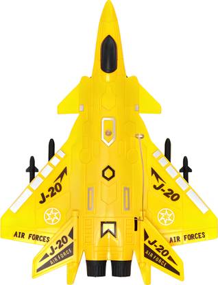 Cambly RC Running/Moving Fighter Jet Airplane Toy with Light for Kids