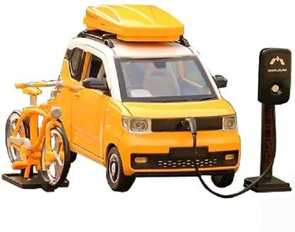 HALO NATION Metal Diecast MINI EV Car Model Cycle Toy+ Charging Station & Openable Door