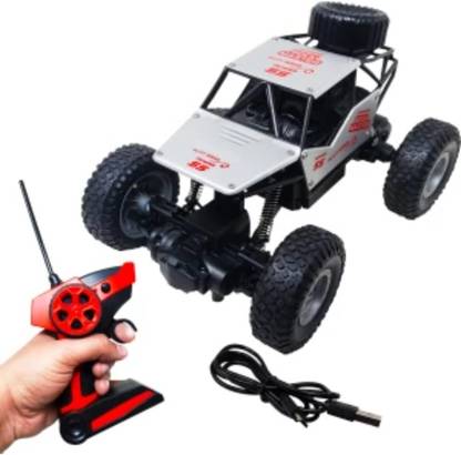 KHELOZZ Rock Crawler Remote Control Plastic Racing Car, 4 Wheel Drive