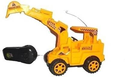 Meesaj Toy Wireless RC Bulldozer JCB Toy - Remote Control Construction Excavator