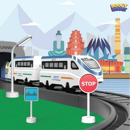वेनगोनविला Vande Bharat Express Toy Train Set - 28 Piece Battery-Operated Railway Set