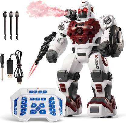 HALO NATION Intelligent Programmable Robot, Interactive + Spray + Attack + Science, RC Robot