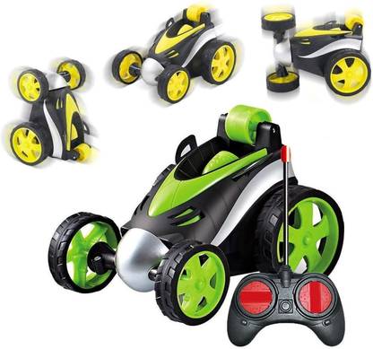 3 Jokers Remote Control Car RC Stunt Vehicle 360°Rotating Rolling Electric Race Car