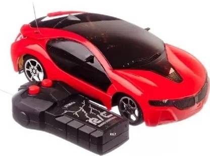 teezy Remote Control Fast Modern Car With 3D Lights (Red)_07734