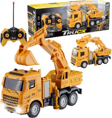 IndusBay RC remote control Excavator Truck Toy with working Head light