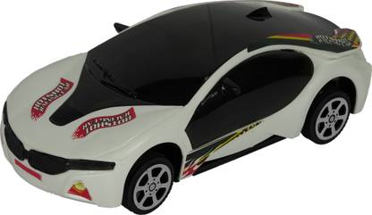 एशियन 3D Toy Car With Light -Friction Powered Without Remote-Battery Operated