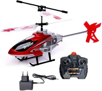 DRSL Flying Helicopter with Unbreakable Blades, 2D-2.5D Transmitter Remote Control