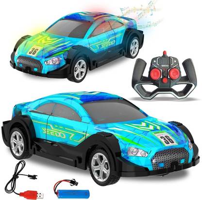 Wembley Dazzling Remote Control Car RC Car USB Rechargeable Sport Car with Light & Music