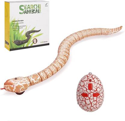 HALO NATION Remote Control Snake Toy With Egg Shape Remote - Realistic Movement Cobra