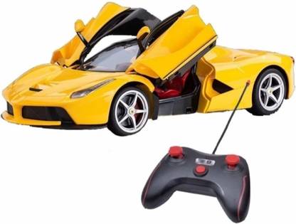 D. K. Toys Ferrari remote control yellow colour car (D112)