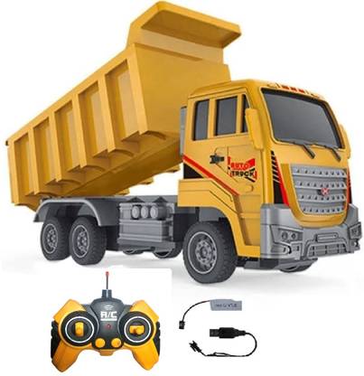 HALO NATION Remote Control Dumper Truck with 4 Channel Remote - Rechargable RC Dump Truck