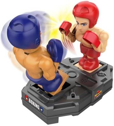 The Decor Affair Boxer Battle Game Set, Interactive Boxing Toy with 2 Fighters, Red vs Blue