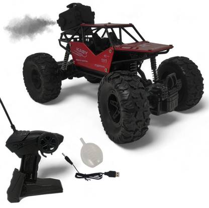 Aavkar creation Rock car Red For Kids With Fully Remote Control And Mist Smoke