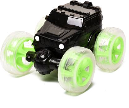 Braintastic Rechargeable RC Acrobatic 360 Degree Stunt Twisting Car Light Music Toy for Kid