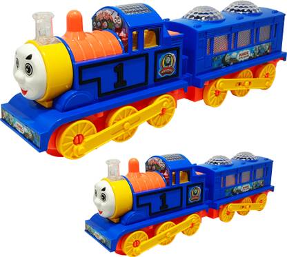 Khelna Bati Magic Toy Train with Multicolour Rotable Lighting and Music System for Kids