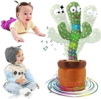BEAUTYKINGDOM Cactus Talking Toy Dancing Cactus Repeats What You Say