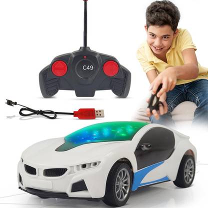 Kid Kraze Chargeable 3D Remote Control Lighting Famous Car for 3+ Years Kids F75