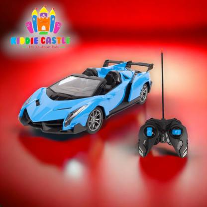 Kiddie Castle 1:16 Remote Control 4 Function Racing Car with Chargeable Batteries