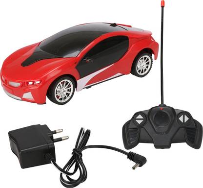 BMT 3D LED Light Fast Modern Car with Remote Control (Red) (Red)