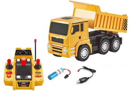 IndusBay Big Size 6 Channel RC Dumper Truck with Headlight working unloading Function