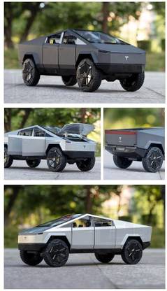 CountryLink Tesla CYBERTRUCK Model Diecast Metal Pullback Toy car with Openable