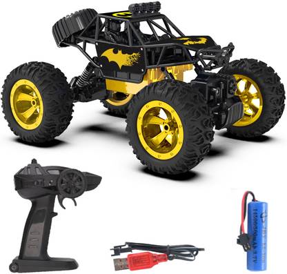 CADDLE & TOES Remote Controlled Rock Crawler RC Monster Truck, 4 Wheel Drive, 1:18 Scale