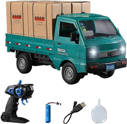 Trade Zone 1:16 Scale RC Cargo Truck with Spray & Lights | Rechargeable Remote