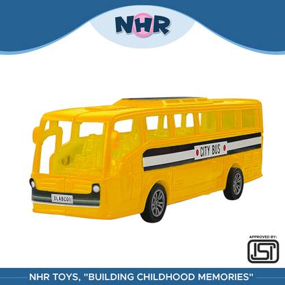 NHR Plastic Pull Back City Bus,Toy Bus for Kids And Baby ,Toys ,Bus Toy,