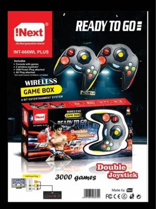 Kidsaholic Wireless 2 Remote Gaming Video Game 3000 Games