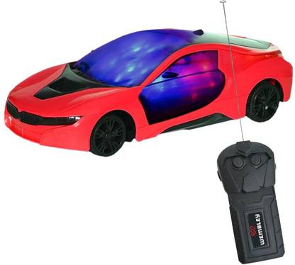 Wembley High Speed Remote Control Racing Car Colorful LED Lights 1:18 Scale Vehicle Toy